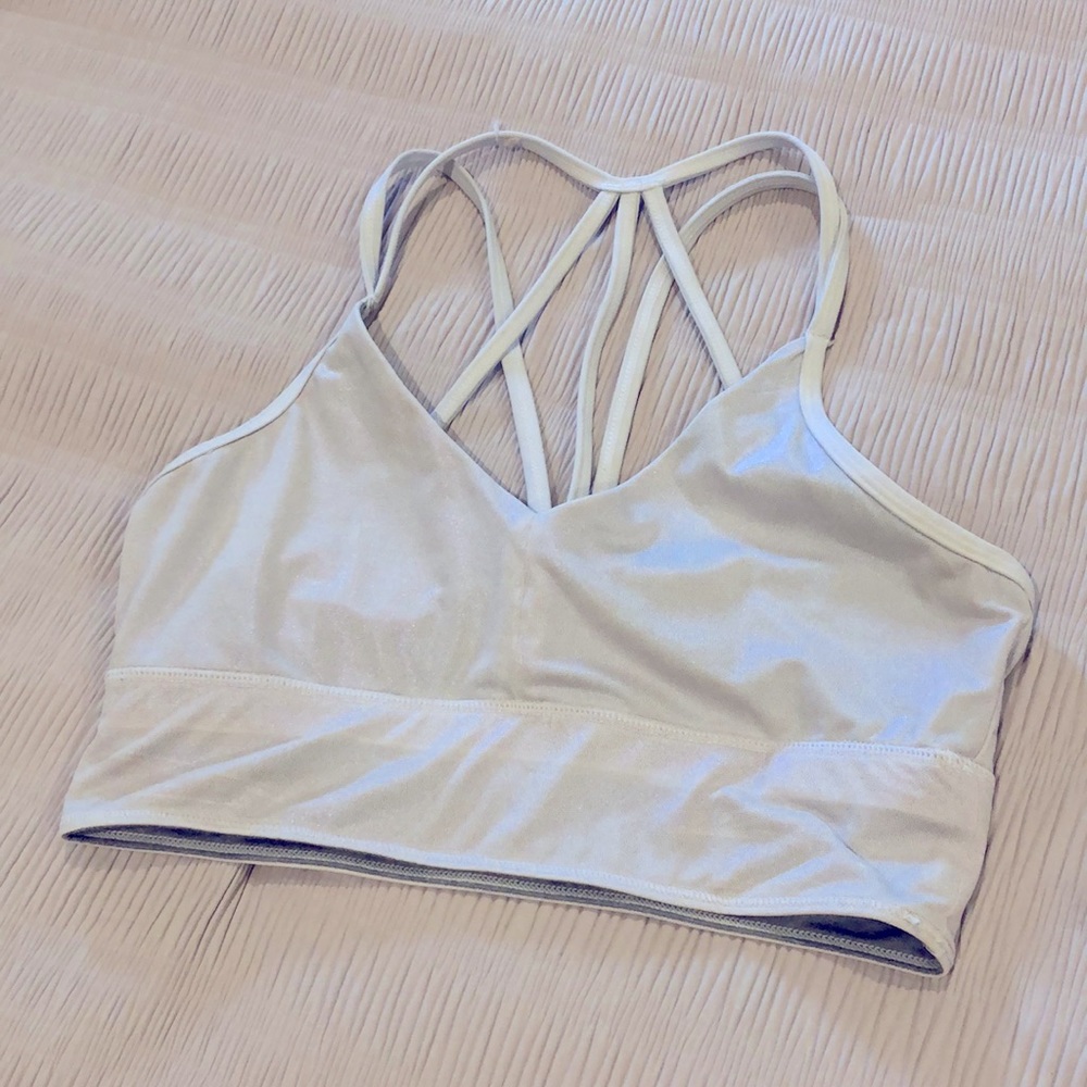 Born Primitive Metallic strappy sports bra